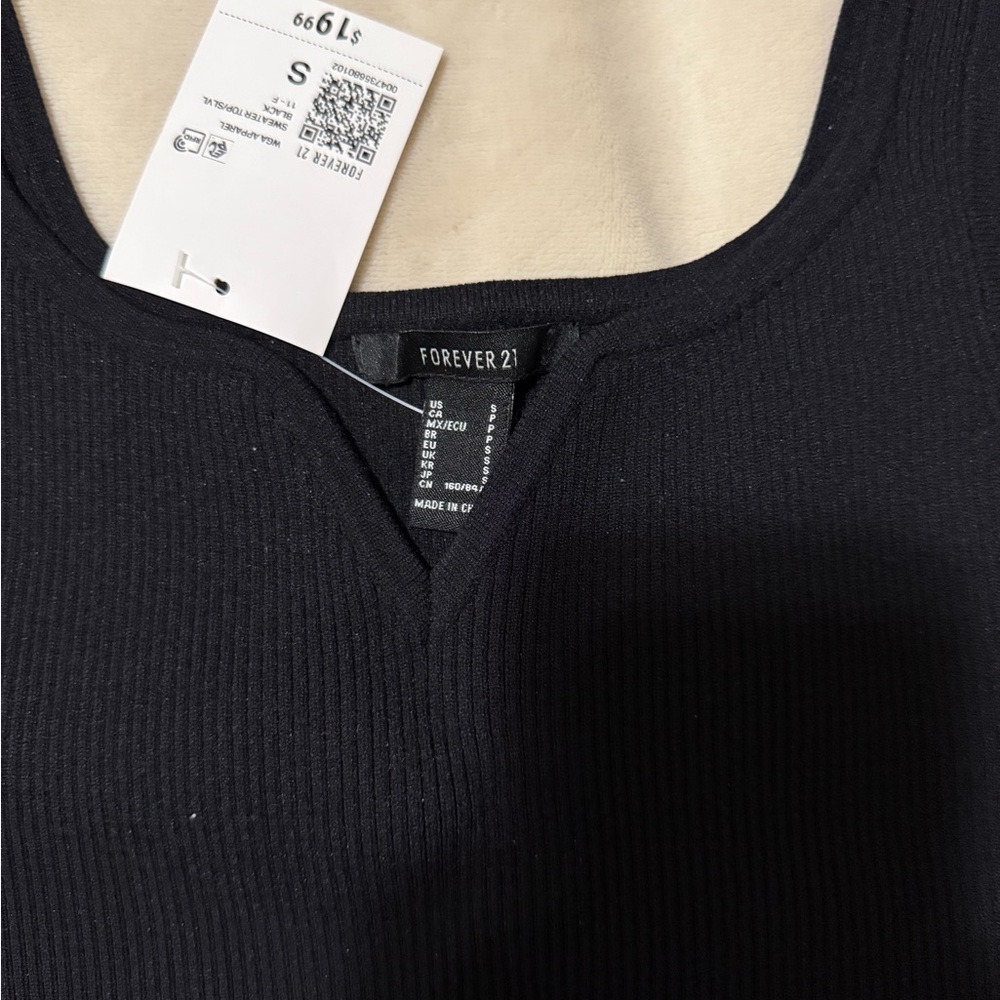 Forever 21 Black Ribbed Tank - Picture 3 of 3